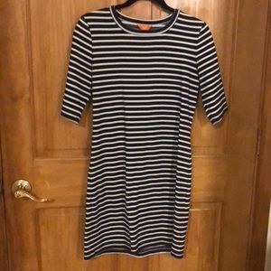 Medium navy and white maxi dress